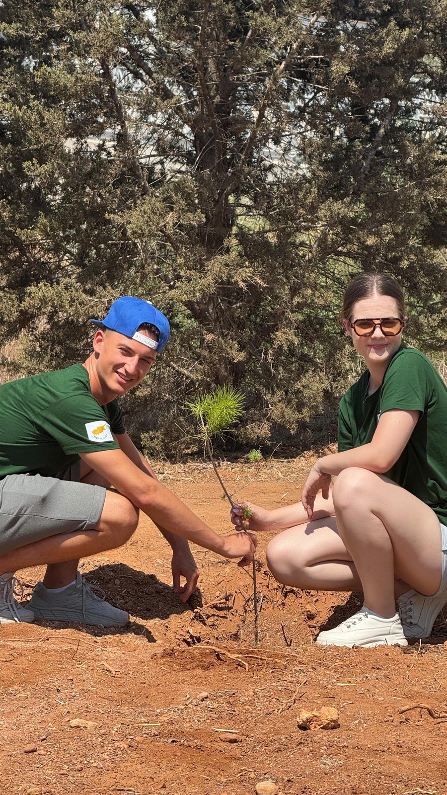 Erasmus+ young agripreneurs tree planting activity