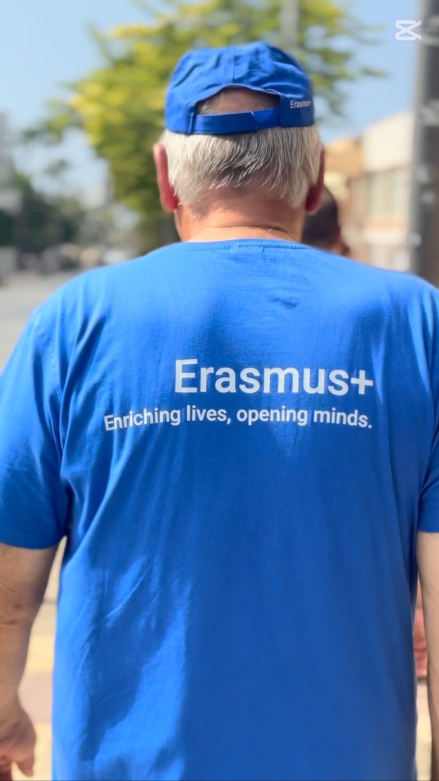 Erasmus+ participant shirt during Thalassa Museum visit
